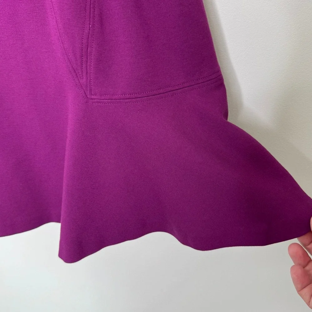 Diane Von Furstenberg Jaelyn sleeve dress purple‎ Size 14